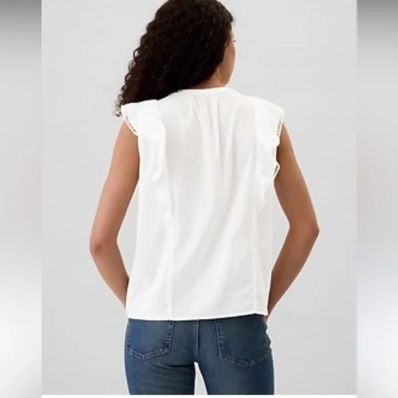 Gap Lucille off white peasant blouse - Picture 2 of 14